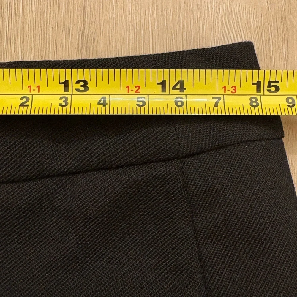 Garnet Hill Black Wool Pencil Skirt Womens 30” Waist Size 6